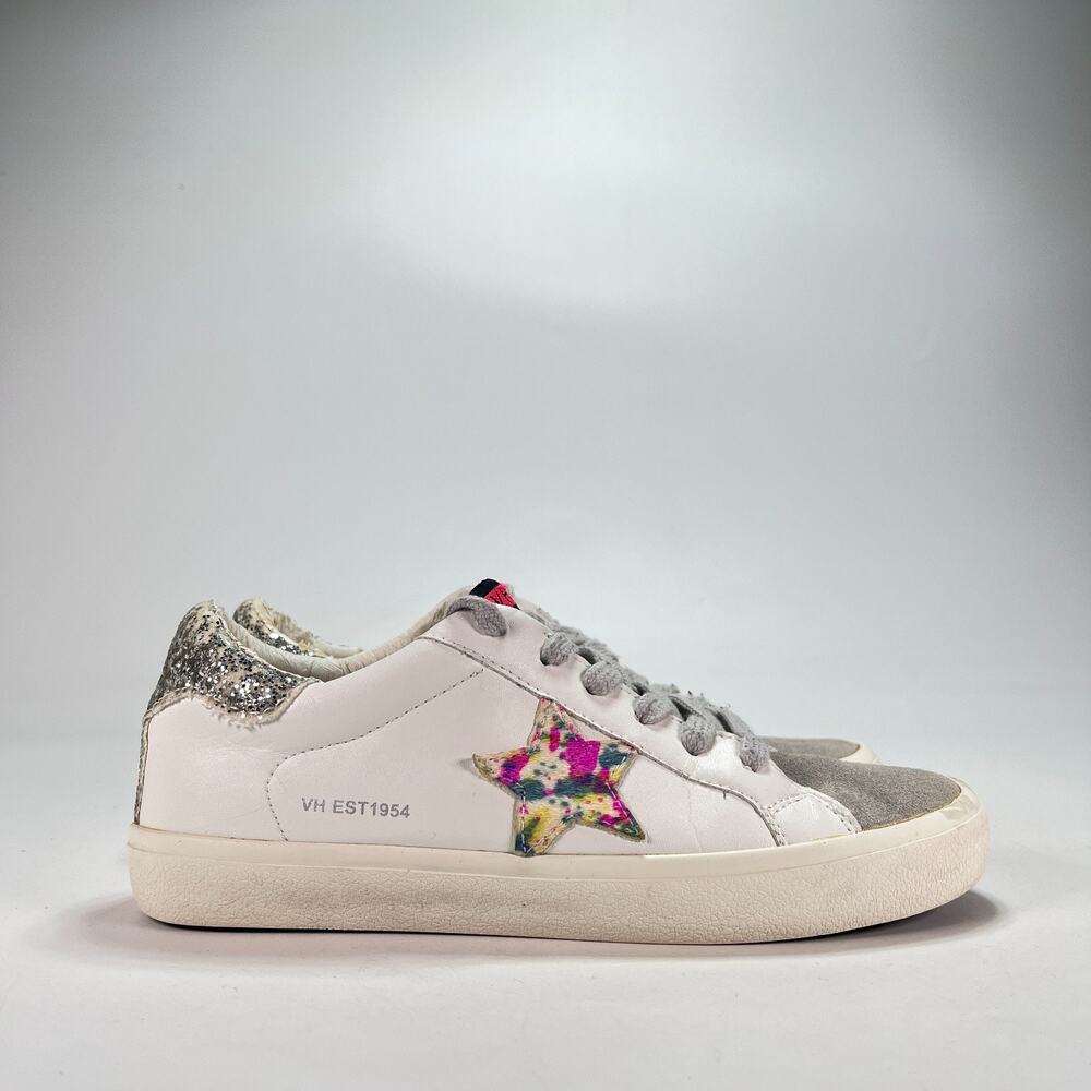Vintage Havana Ariadne White Tie Dye Multi Glitter Low Top Sneakers Women's Sz 8